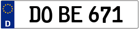 Trailer License Plate